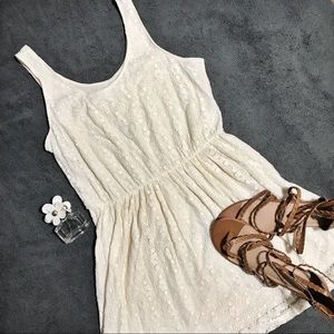 sweet and flirty white lace dress